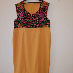 blusa mostaza flores